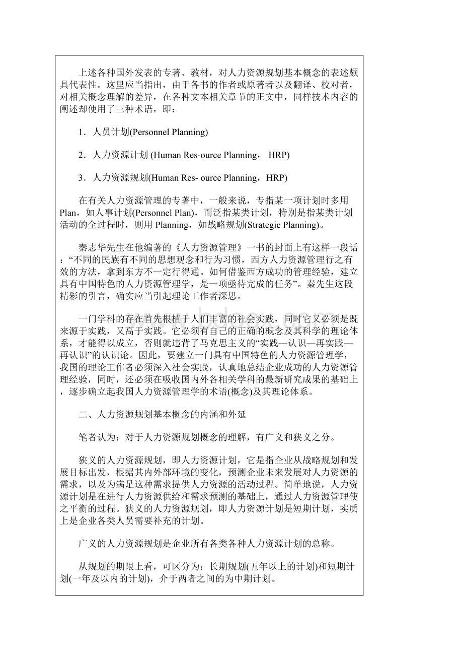 人力资源规划正确理解企业HR规划的基本概念文档格式.docx_第3页