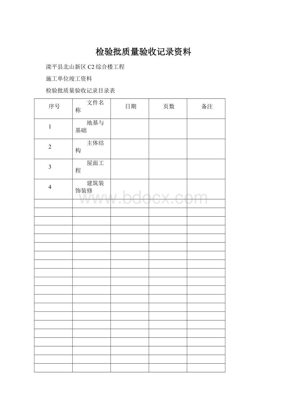 检验批质量验收记录资料.docx_第1页