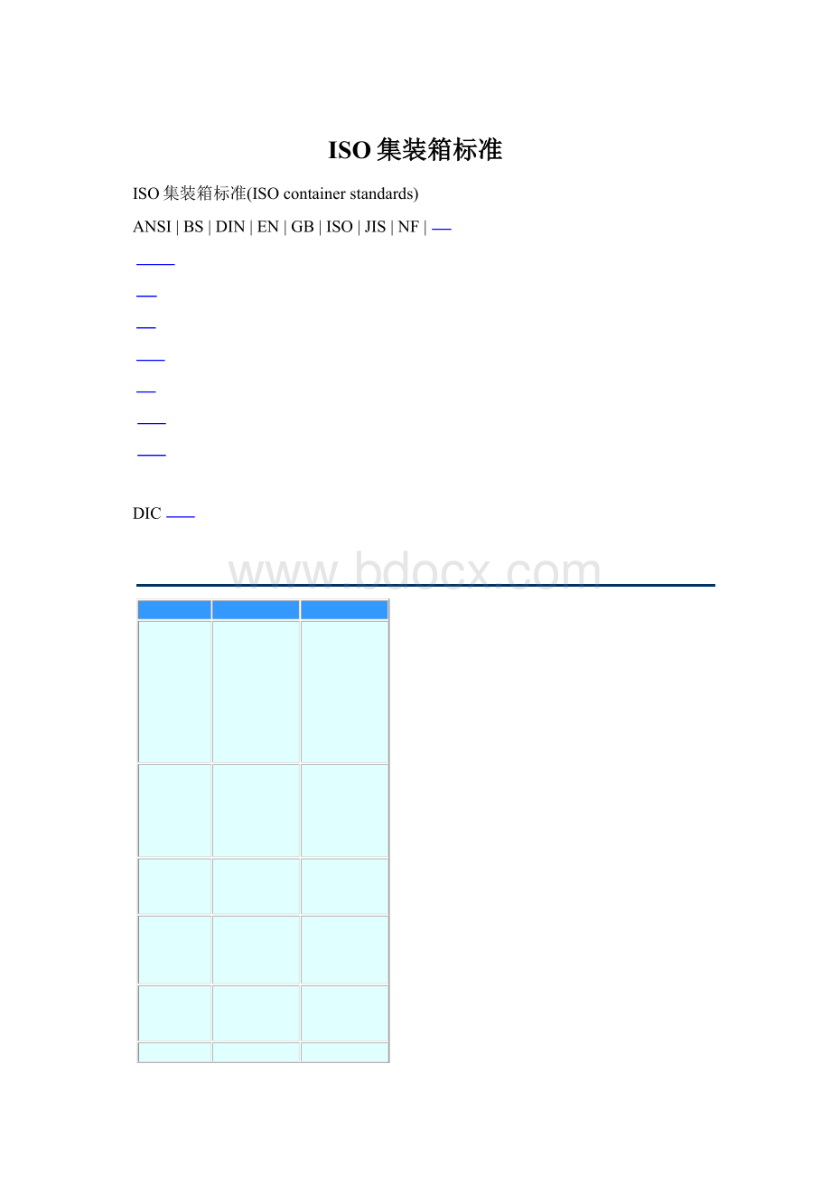 ISO集装箱标准文档格式.docx