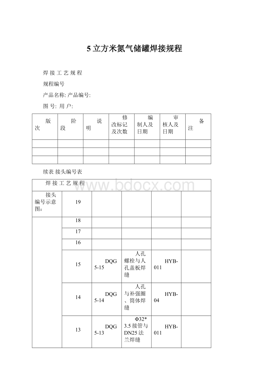 5立方米氮气储罐焊接规程.docx_第1页