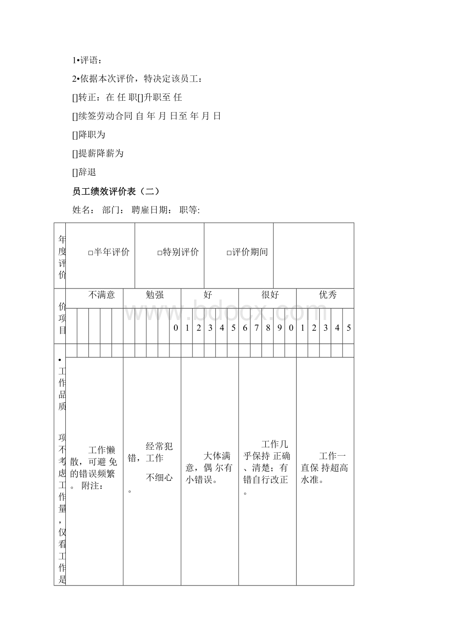 员工绩效评价表格范本.docx_第3页