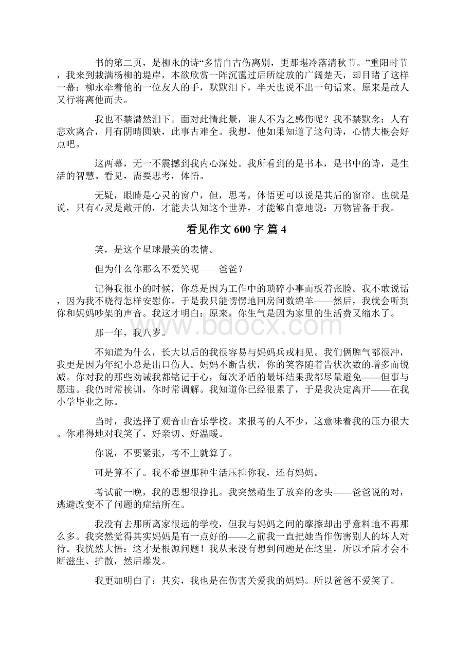 看见作文600字7篇.docx_第3页