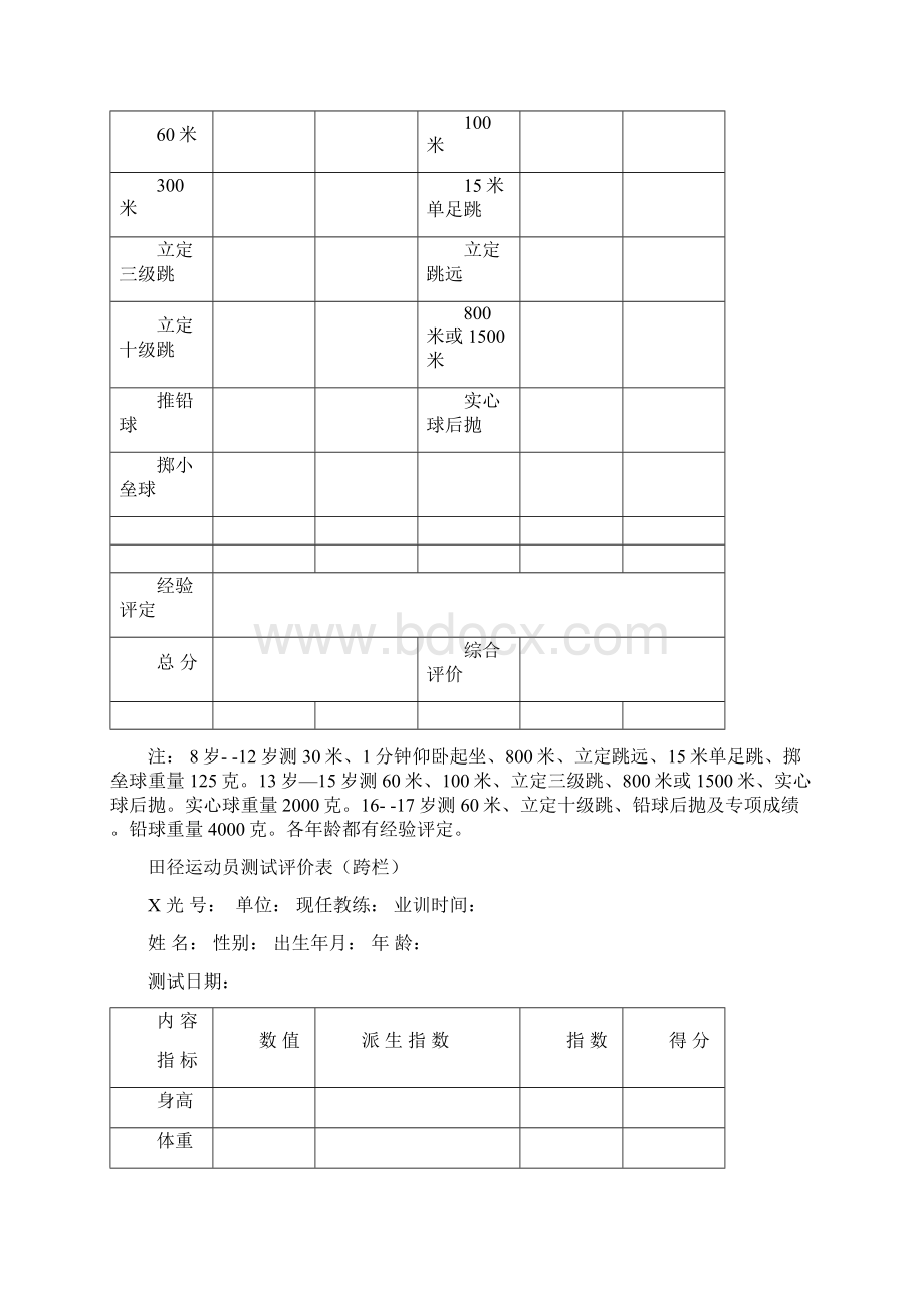 运动员测试评价表样表.docx_第2页