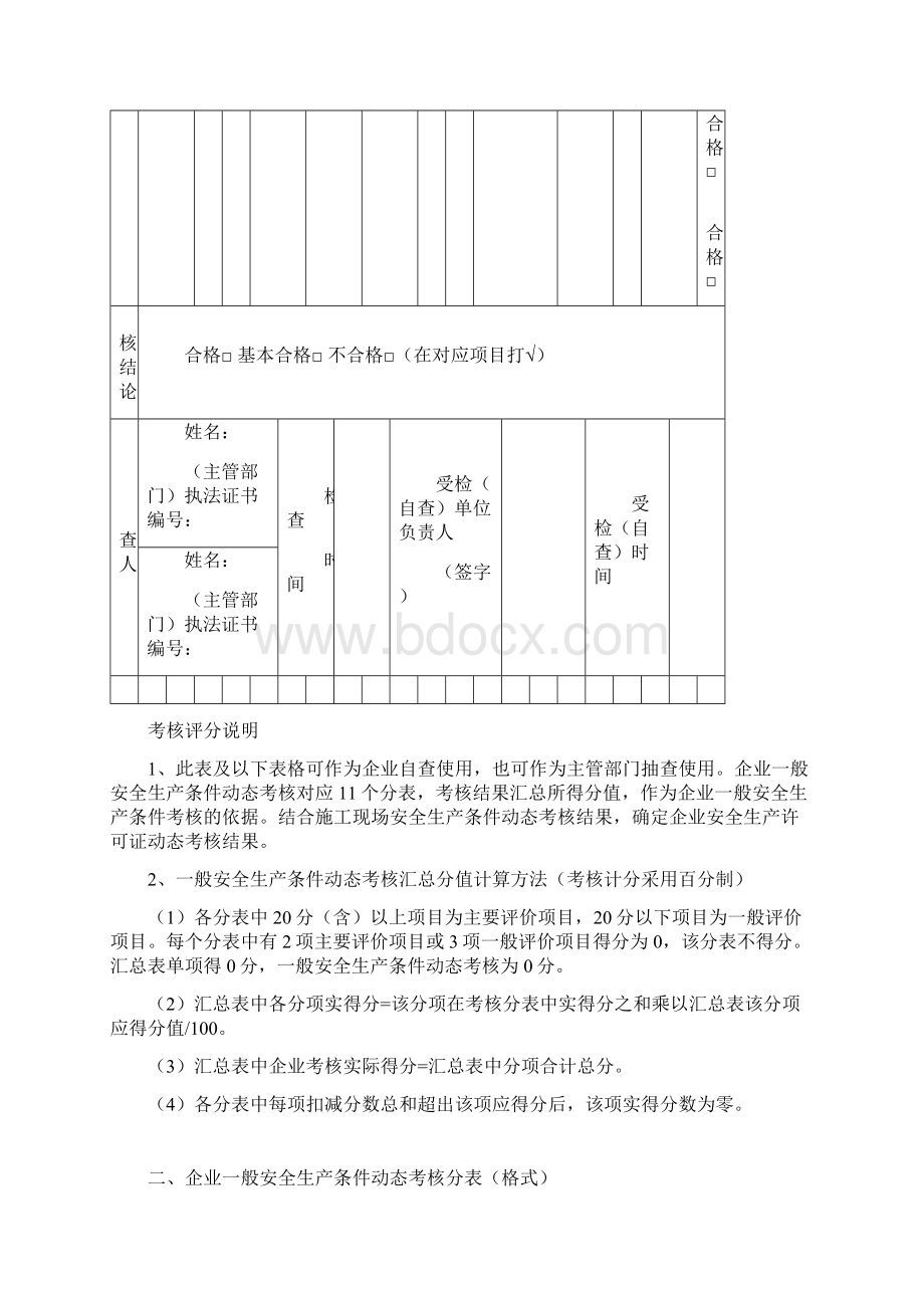 施工企业安全生产许可动态考核标准.docx_第2页