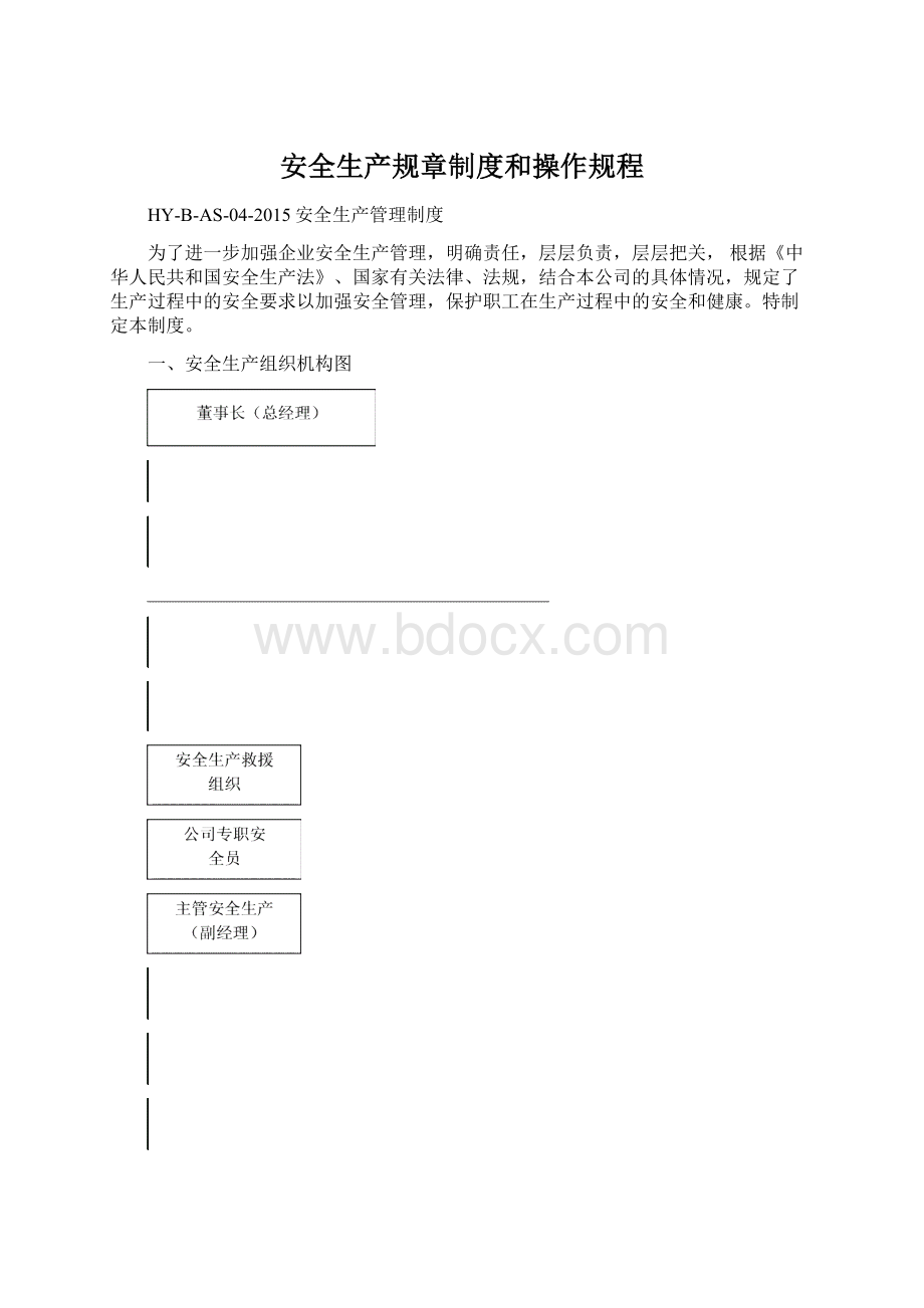 安全生产规章制度和操作规程Word文档下载推荐.docx