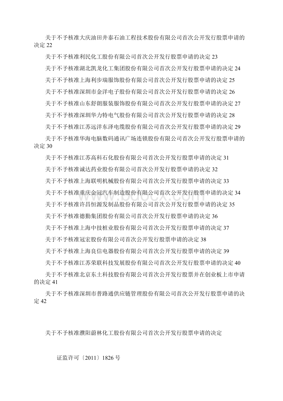 证监会公布企业IPO被否审核批复.docx_第2页