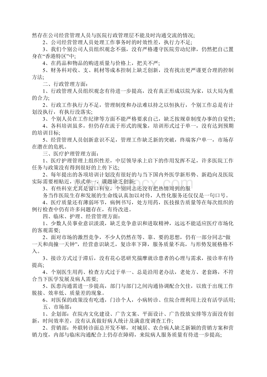 XX民营医院年度工作总结.docx_第3页