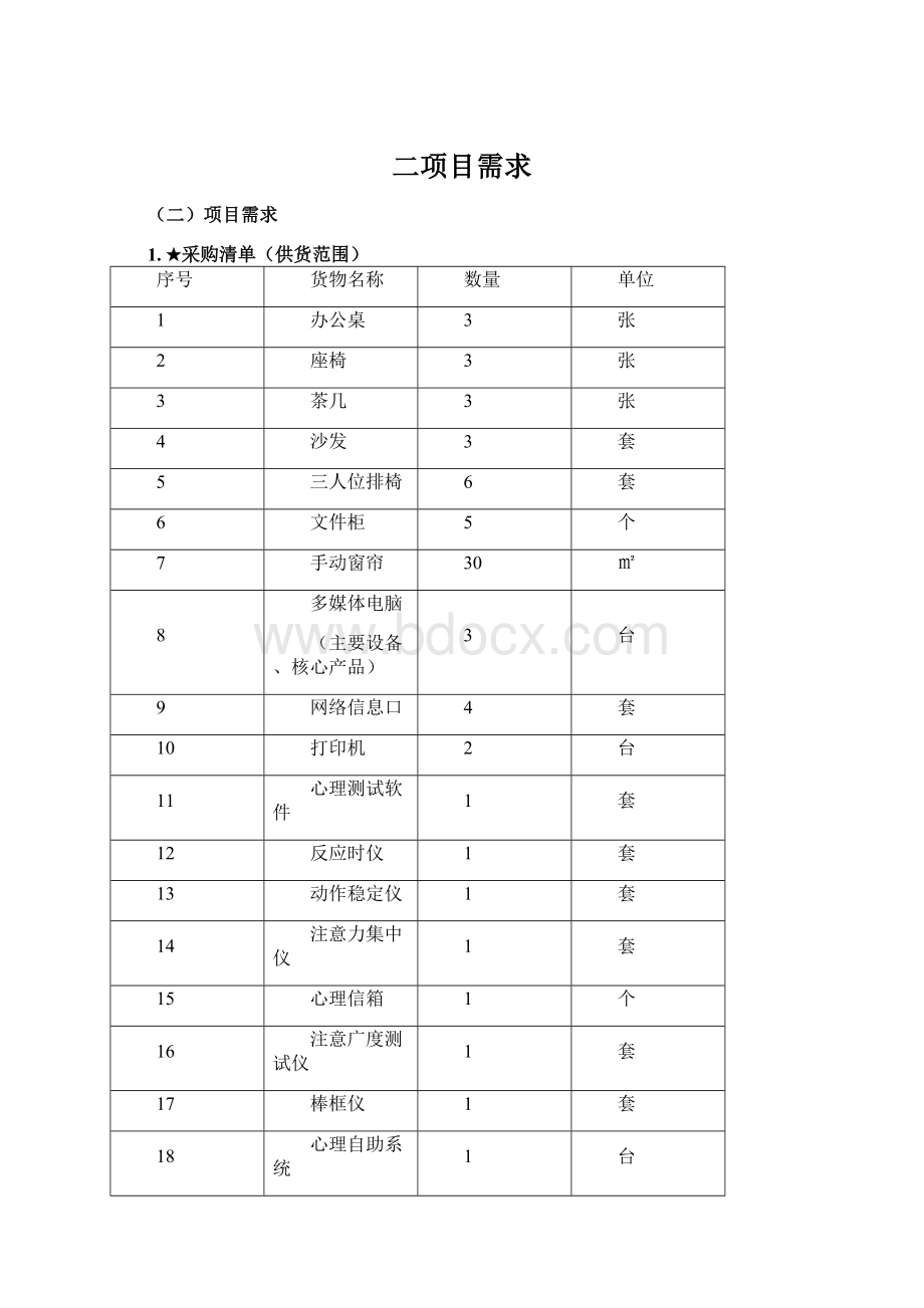 二项目需求.docx