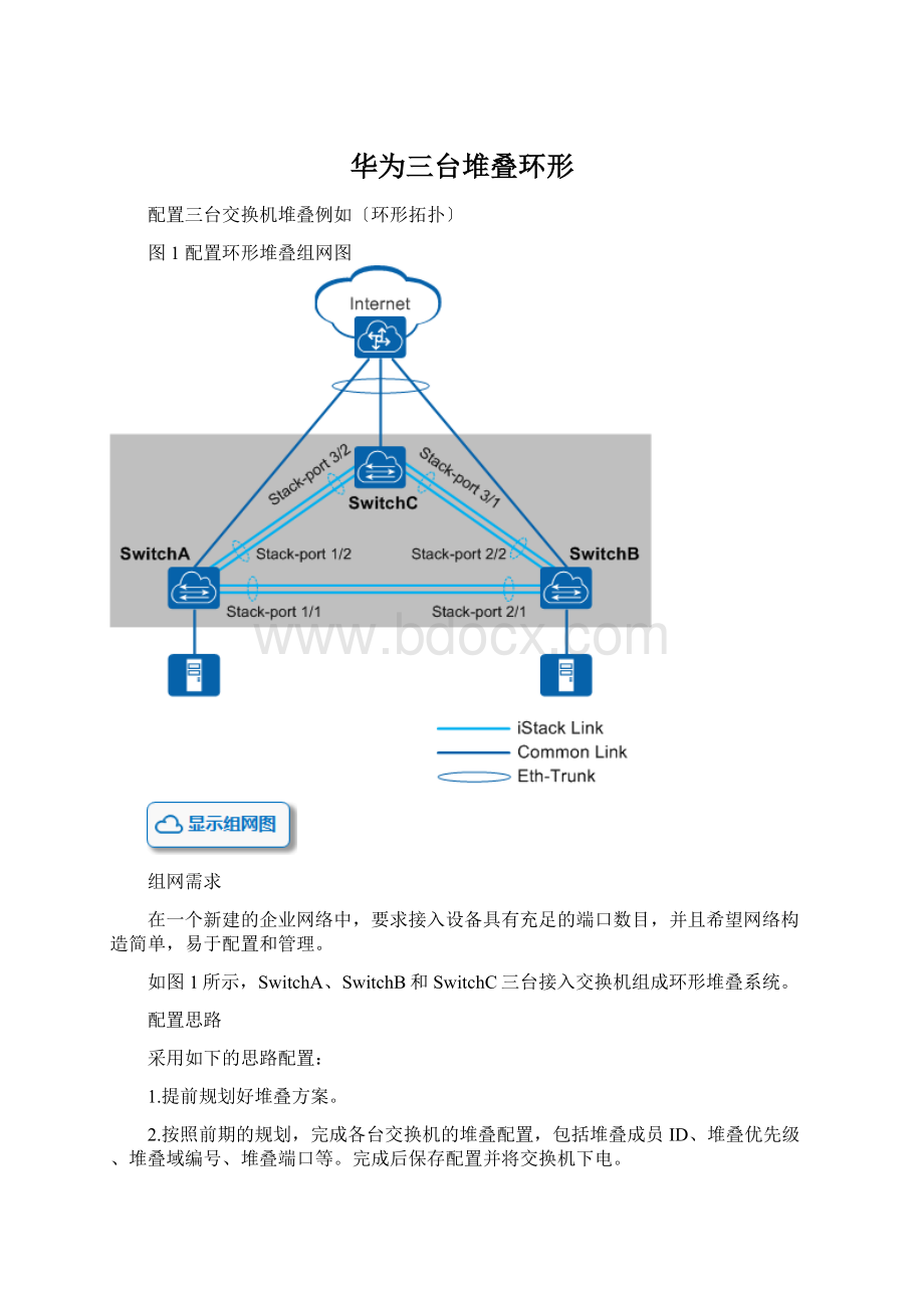 华为三台堆叠环形.docx_第1页