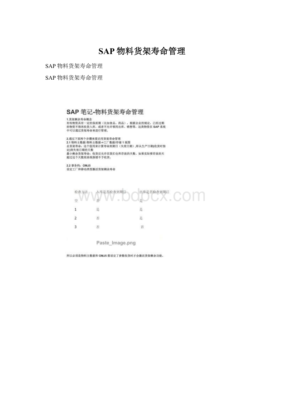 SAP物料货架寿命管理.docx_第1页