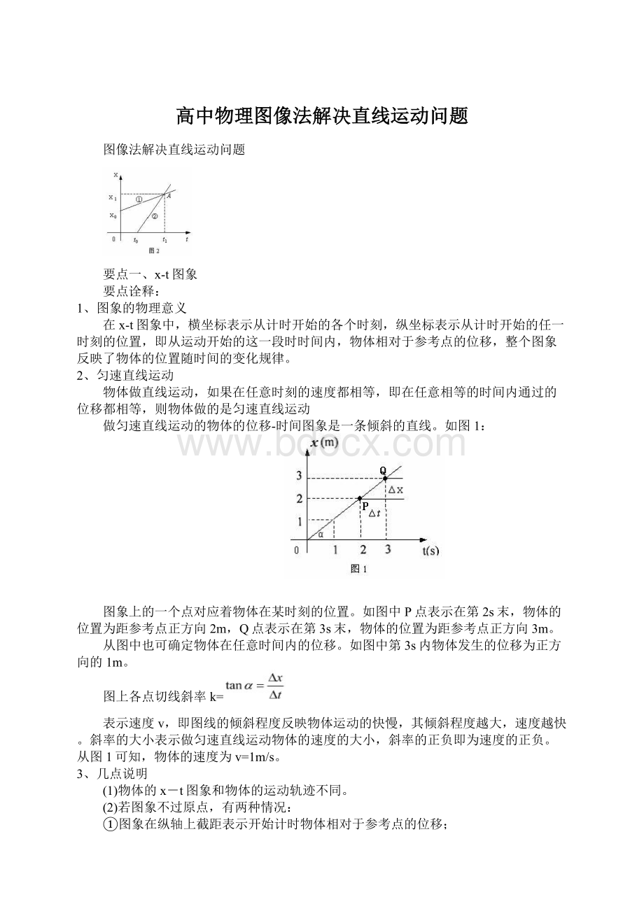 高中物理图像法解决直线运动问题.docx_第1页