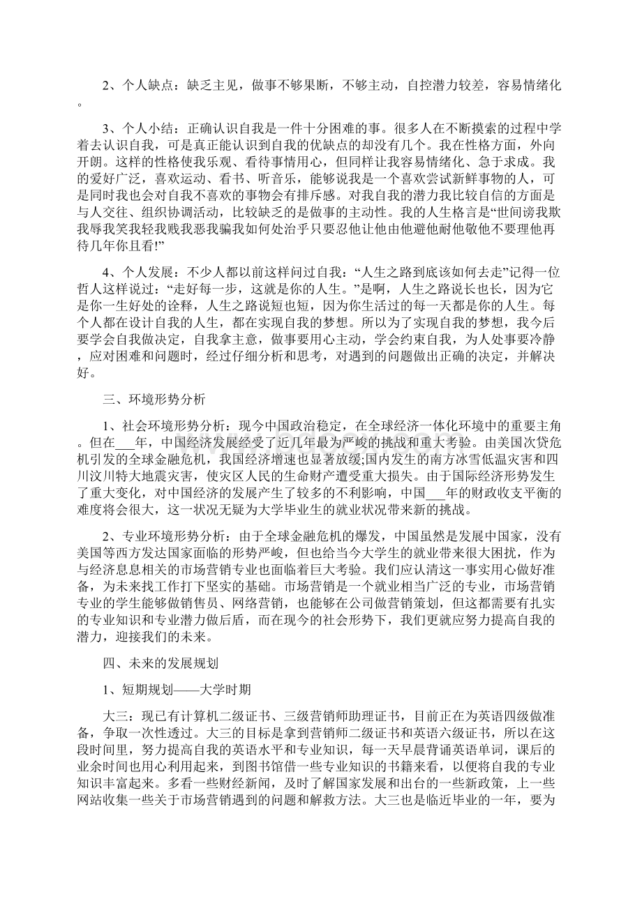 个人专业发展计划5篇文档格式.docx_第3页