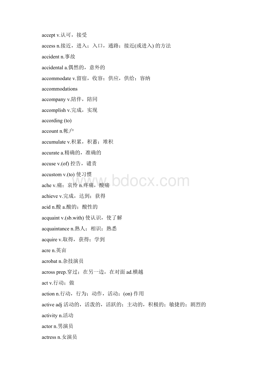 全国英语等级考试三级词汇表.docx_第2页