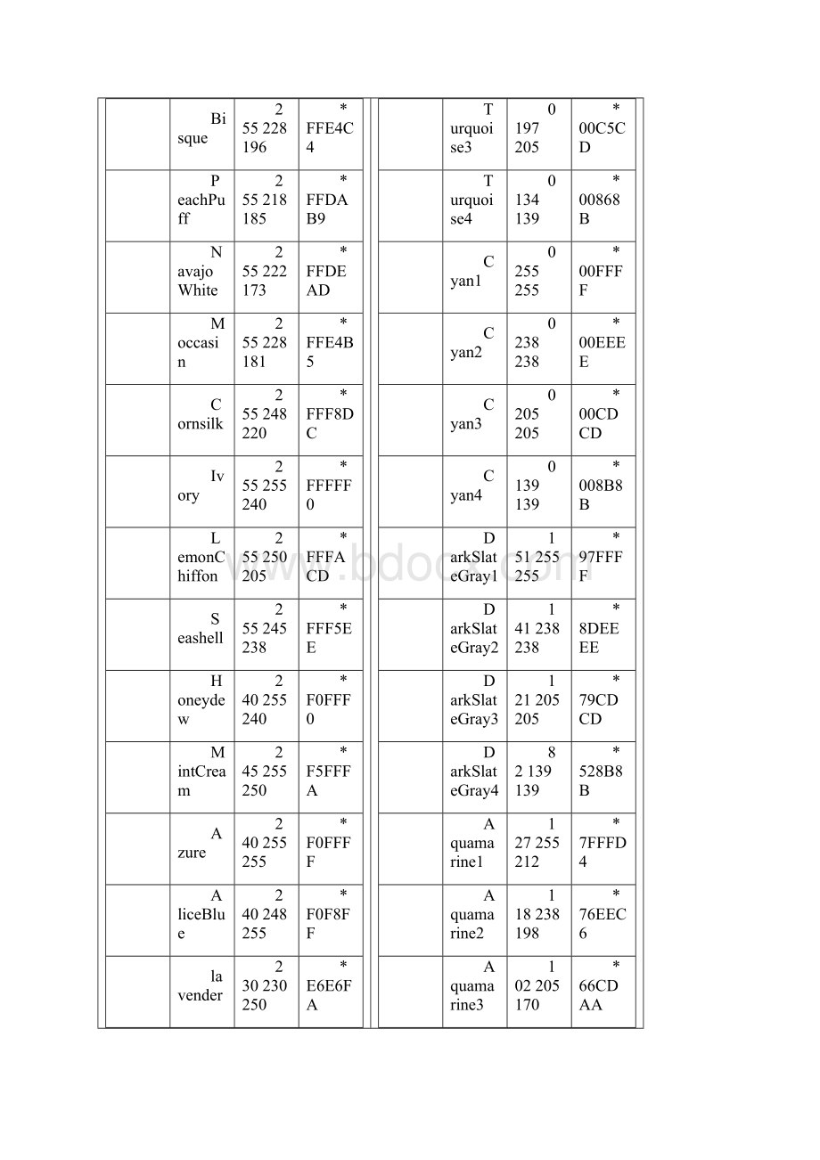 RGB颜色对照表.docx_第2页