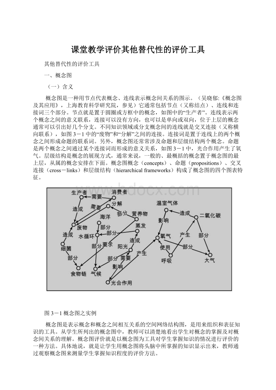 课堂教学评价其他替代性的评价工具文档格式.docx