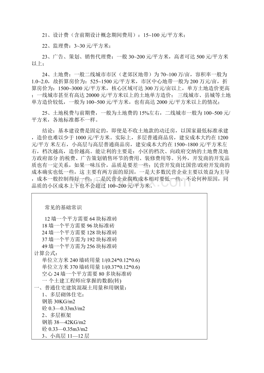 房地产经营管理房屋建筑造价指标Word格式.docx_第3页