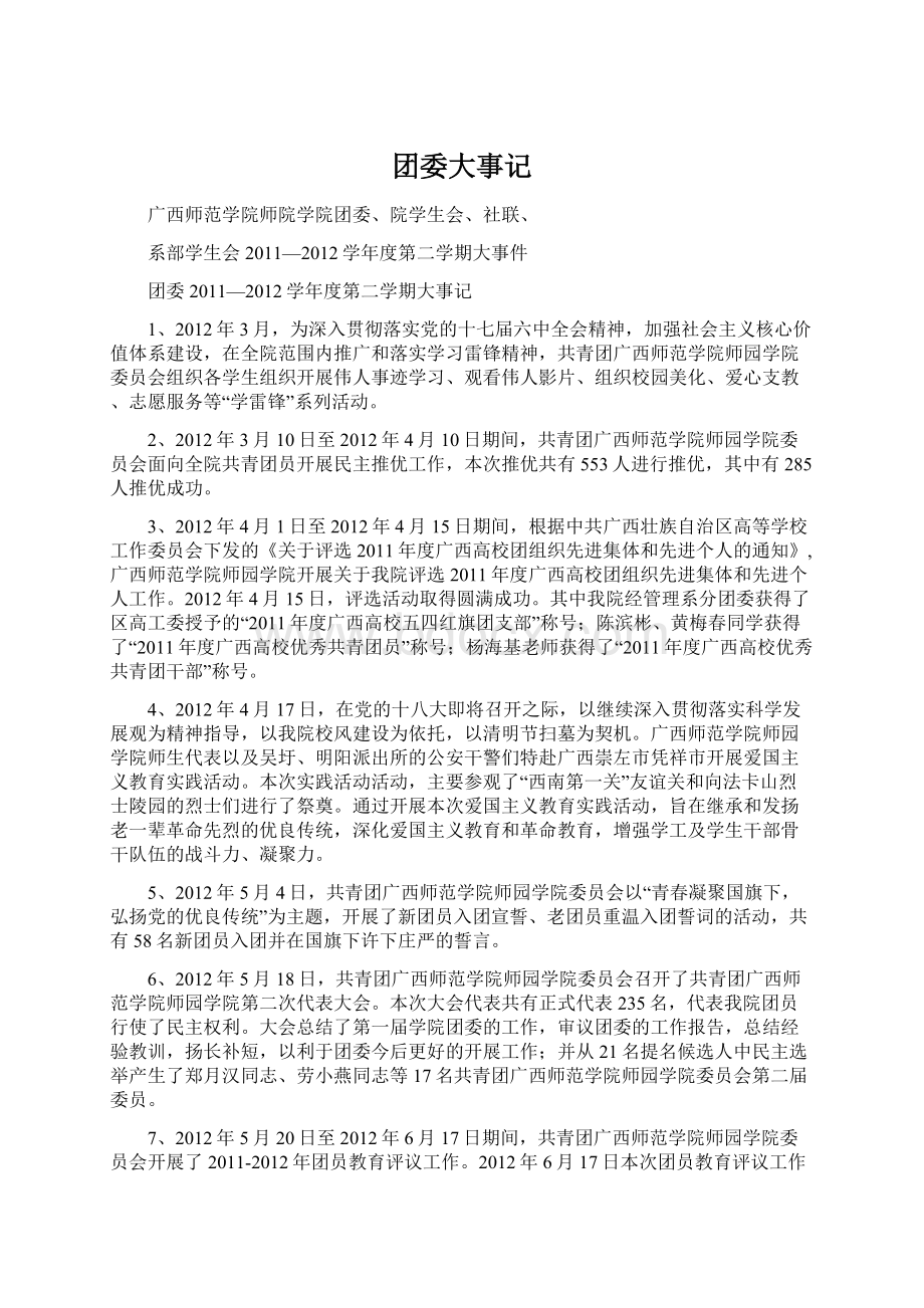 团委大事记Word格式文档下载.docx_第1页