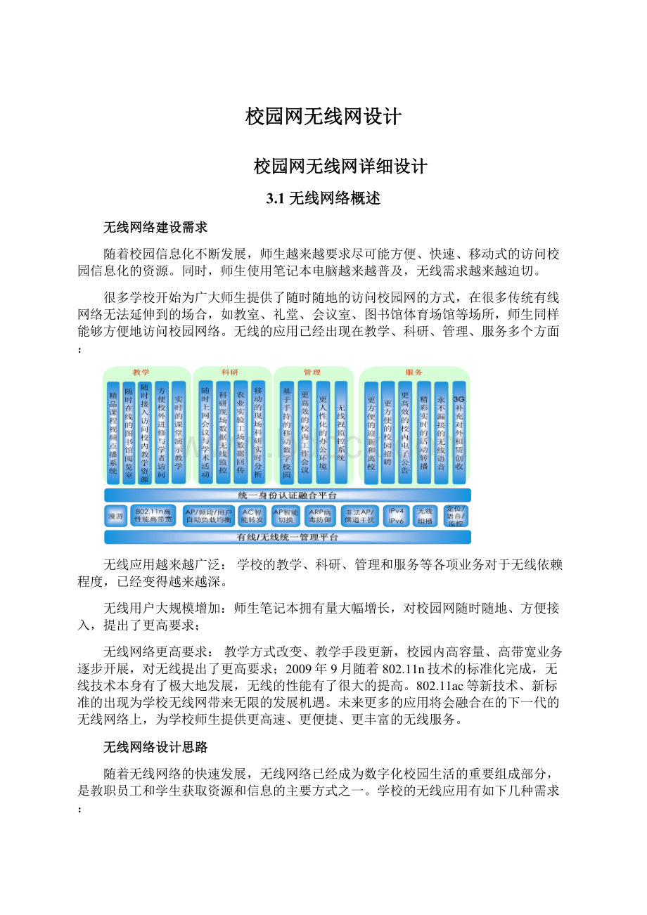 校园网无线网设计.docx