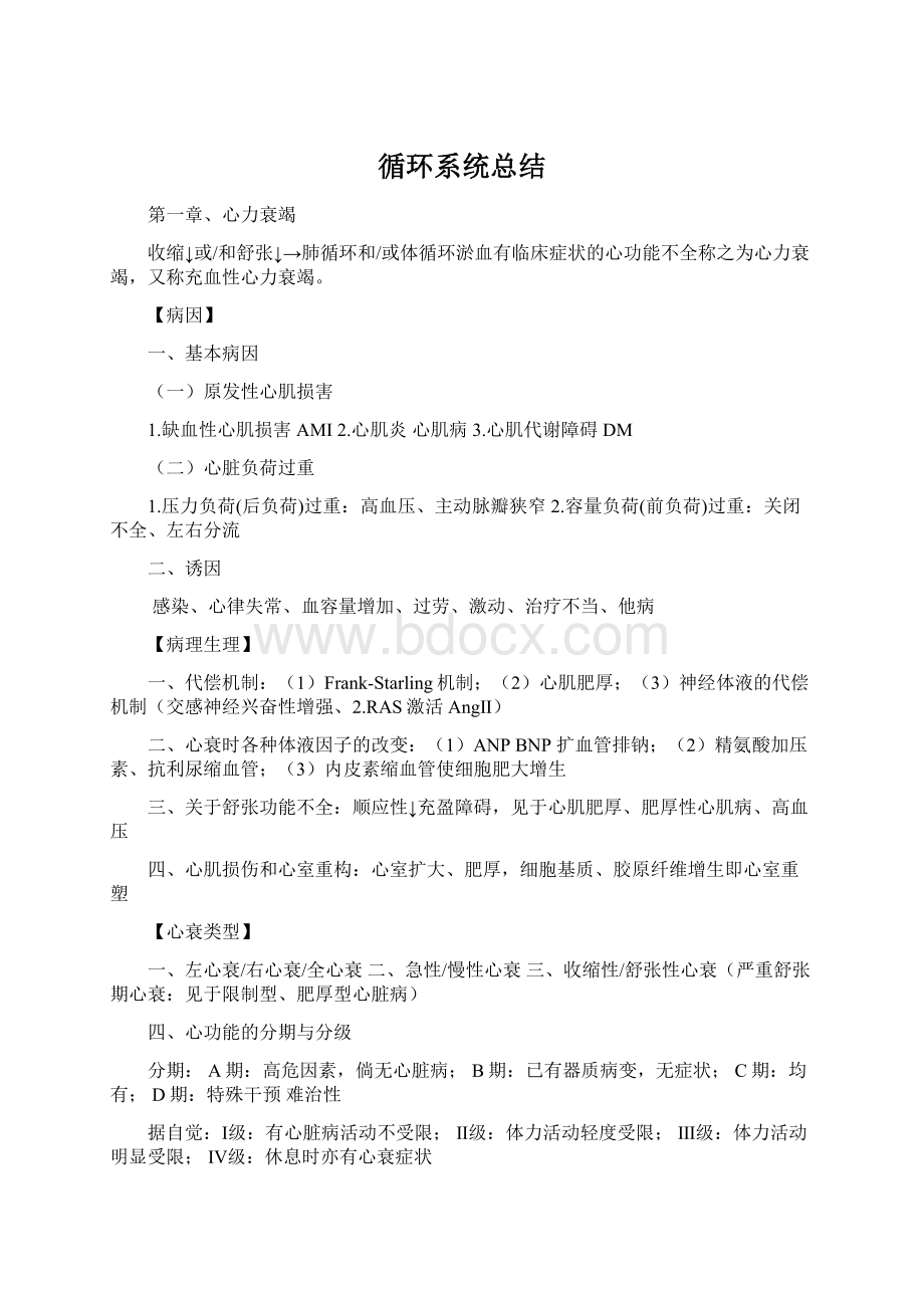 循环系统总结文档格式.docx_第1页