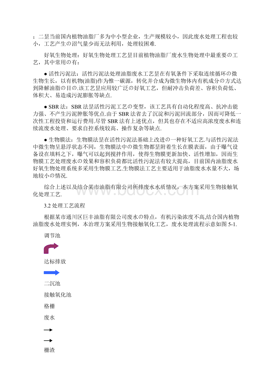 XX油脂厂污水处理工艺设计项目可行性方案报批稿.docx_第3页