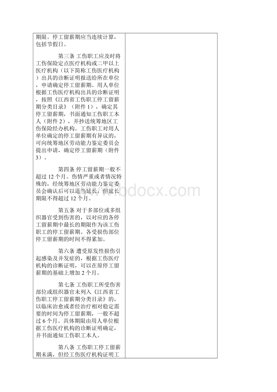 江西省工伤职工停工留薪期管理暂行办法精修订.docx_第2页