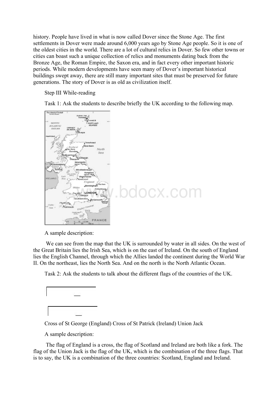 高中英语 Unit 2 The United Kingdom Period 1 Warming up and reading教学设计 新人教版必修5.docx_第3页