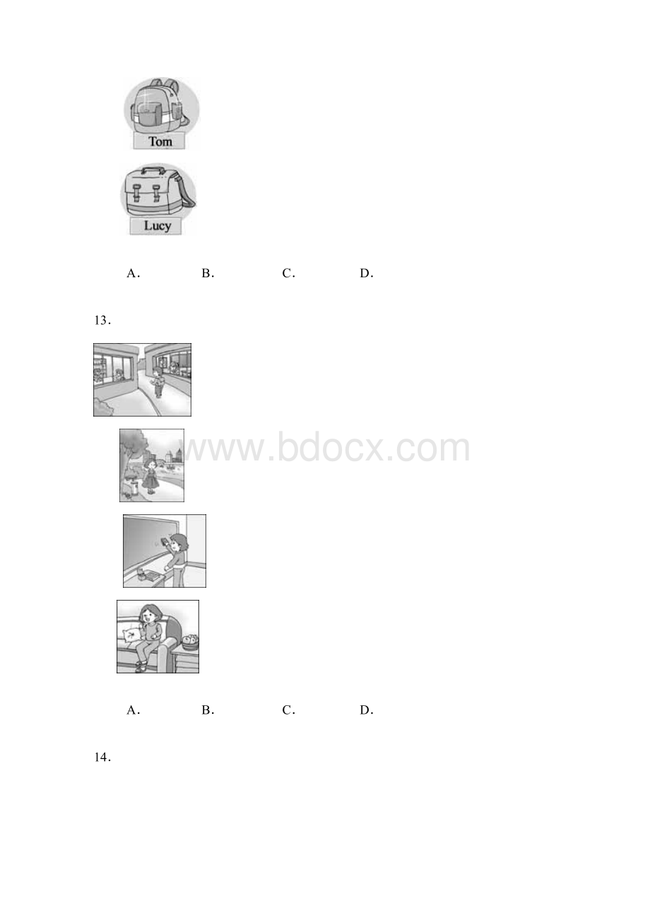 全国中学生英语能力竞赛NEPCS初赛 初一组试题.docx_第3页