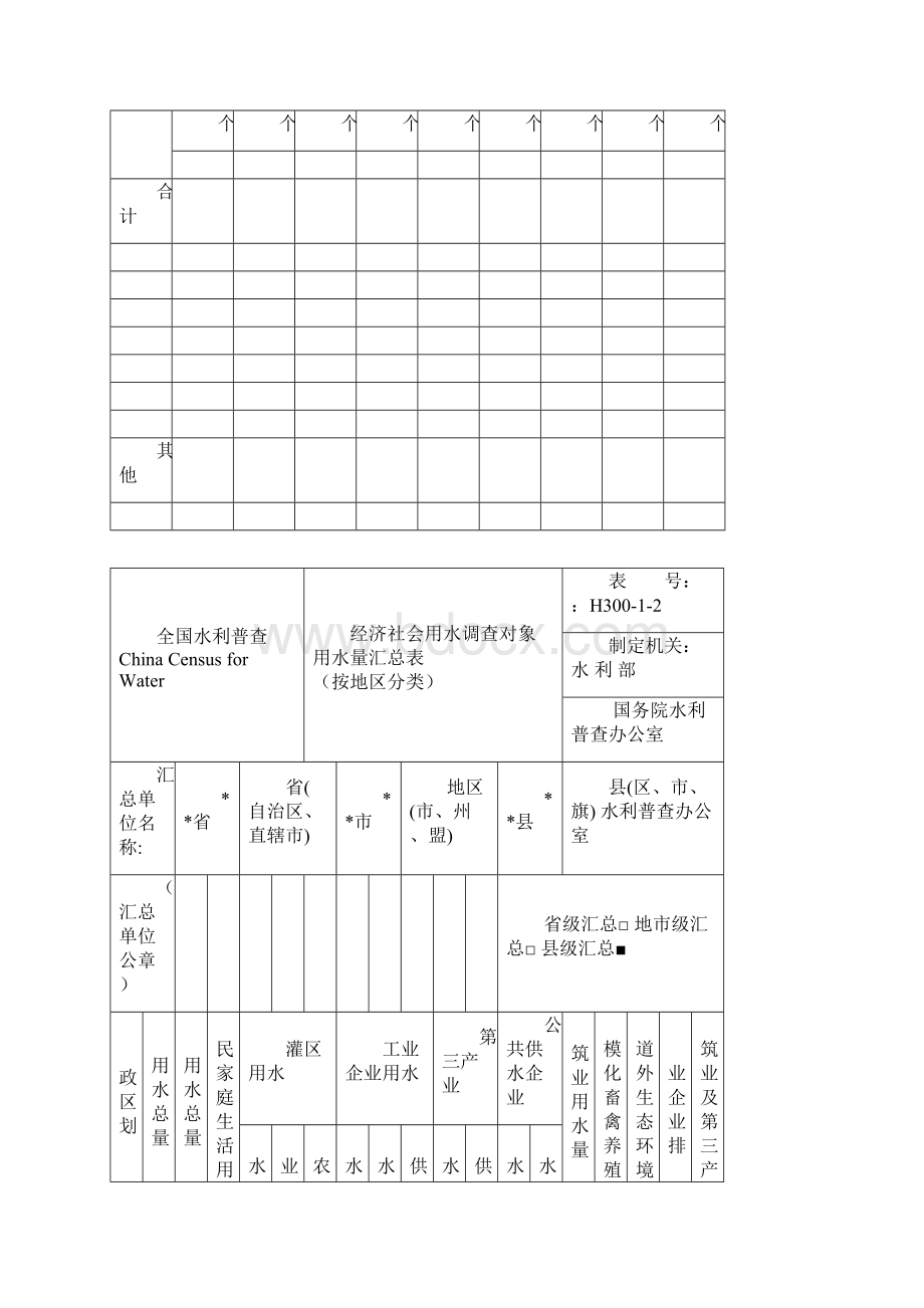 水利普查全口径经济社会用水量汇总成果报告.docx_第3页