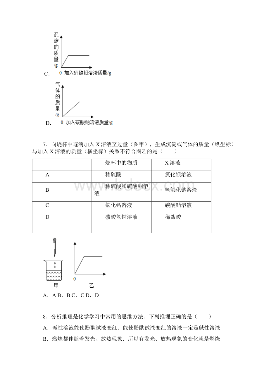 人教版九年级化学下册《酸和碱》单元检测文档格式.docx_第3页