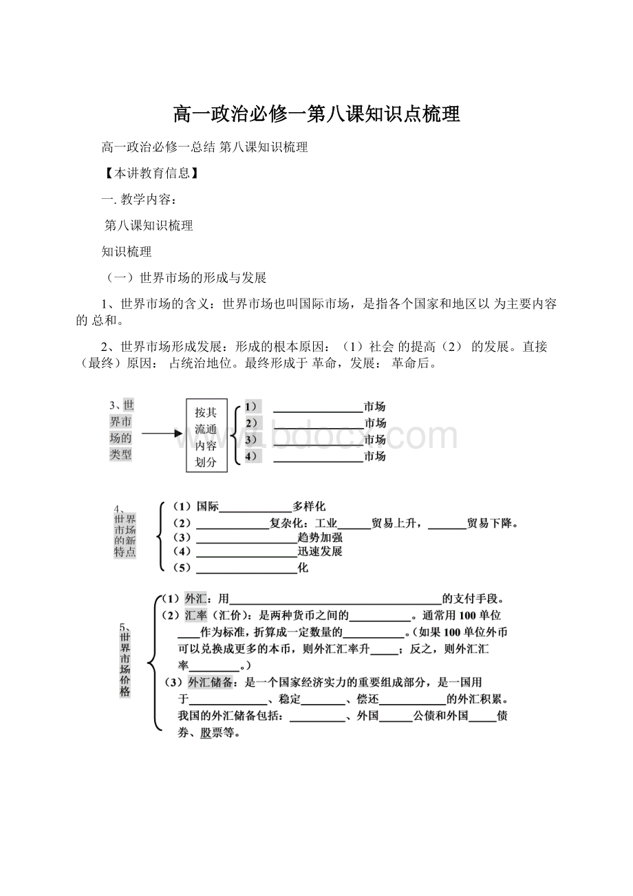 高一政治必修一第八课知识点梳理.docx_第1页