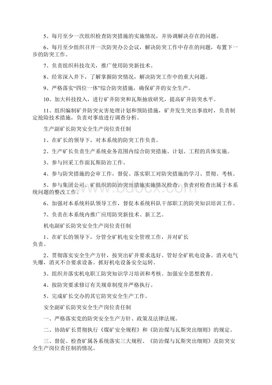 防突安全生产岗位责任制.docx_第2页