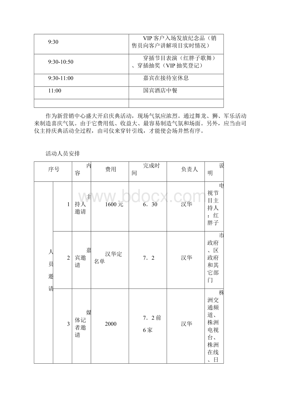 新营销中心开张庆典活动Word文档下载推荐.docx_第2页