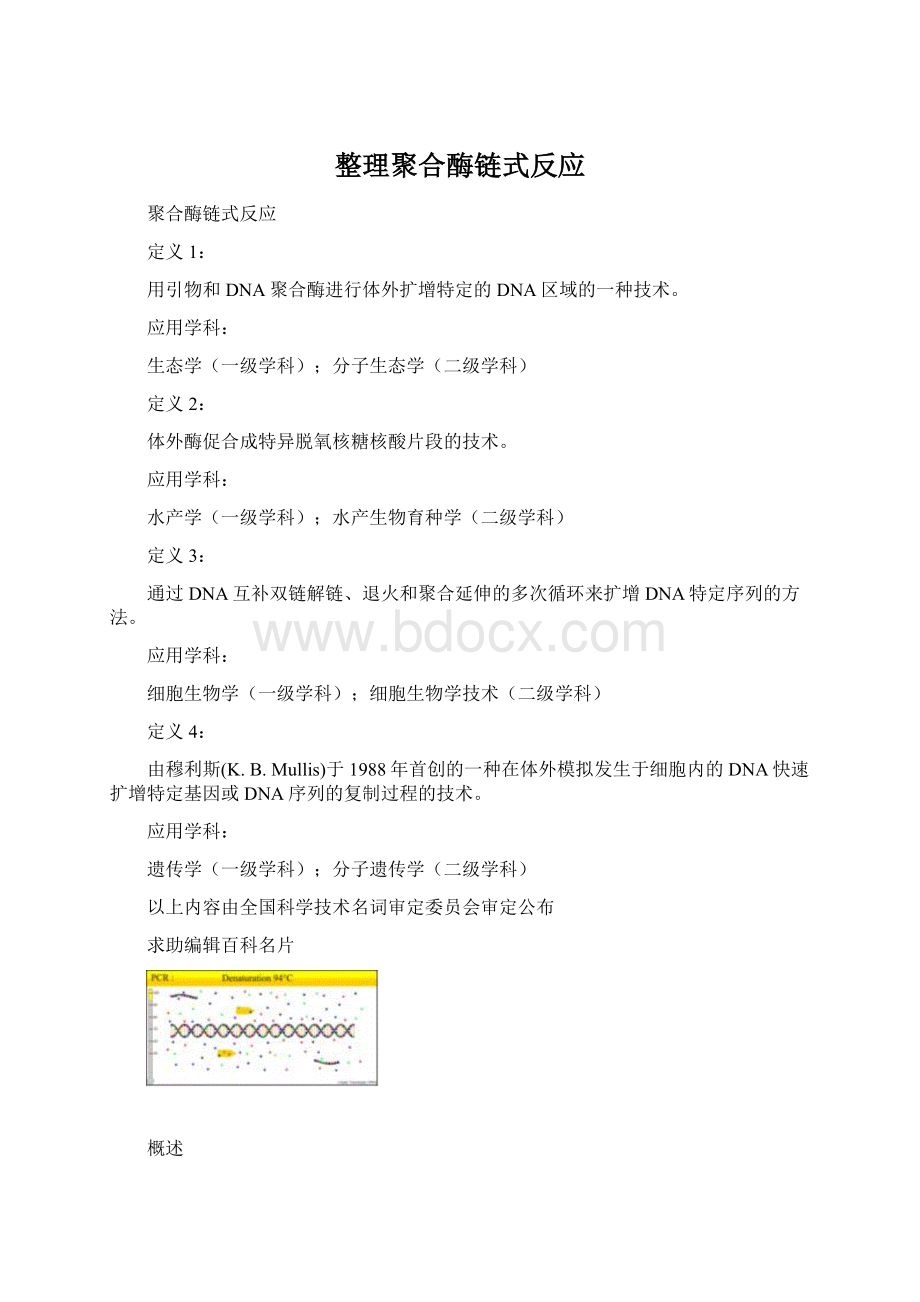 整理聚合酶链式反应文档格式.docx