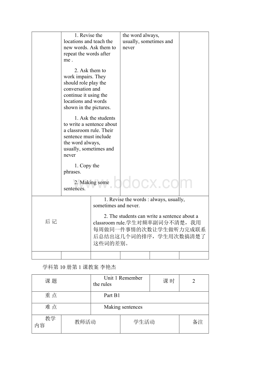 深圳版五年级英语下全册教案.docx_第2页