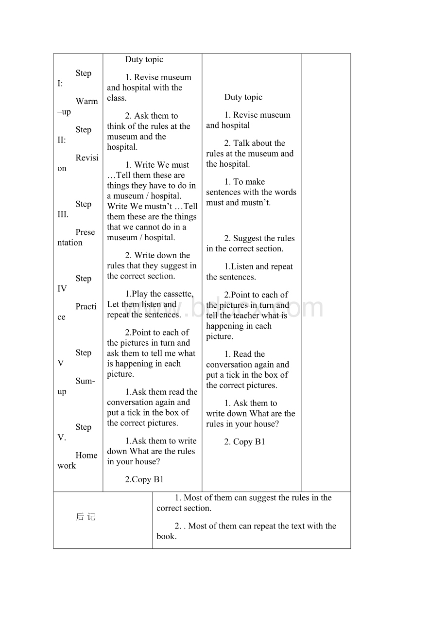 深圳版五年级英语下全册教案.docx_第3页