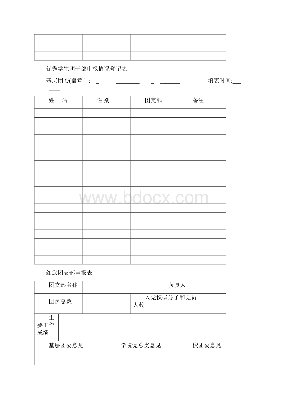 优秀学生团干部登记表Word文档下载推荐.docx_第3页