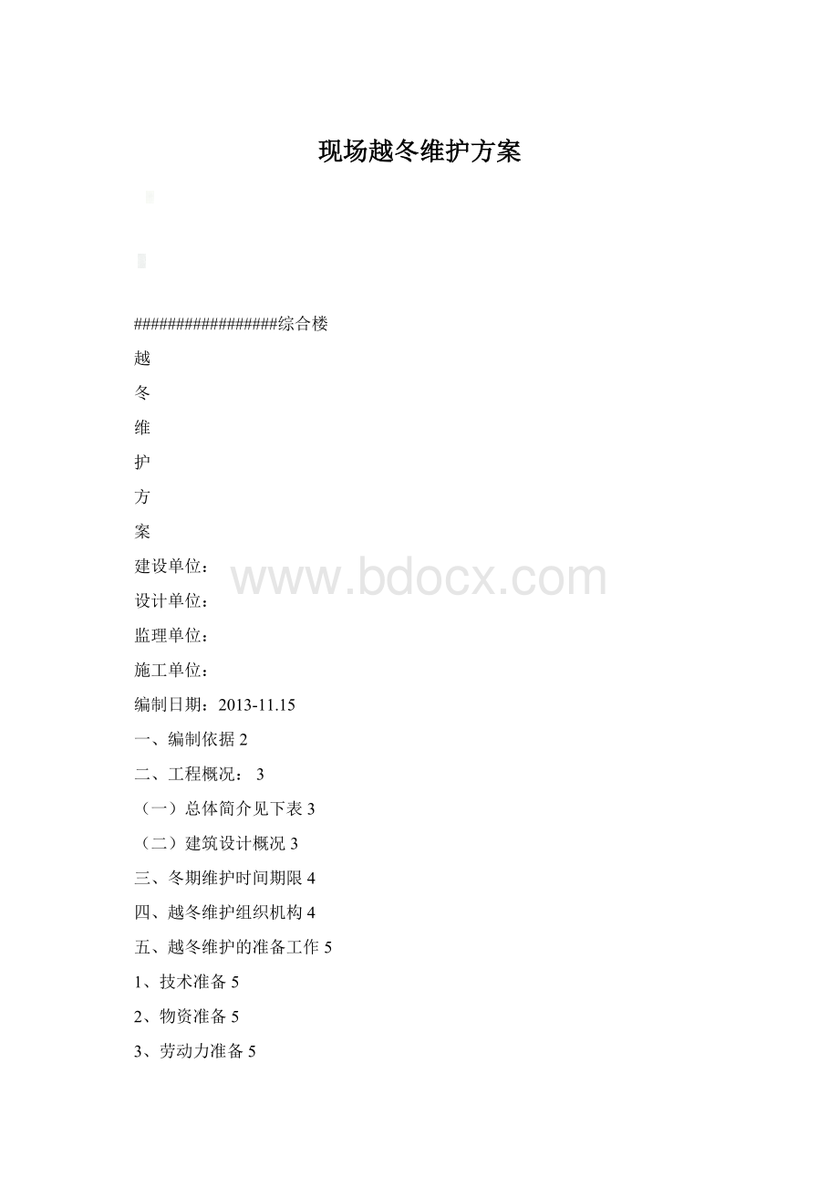 现场越冬维护方案.docx_第1页