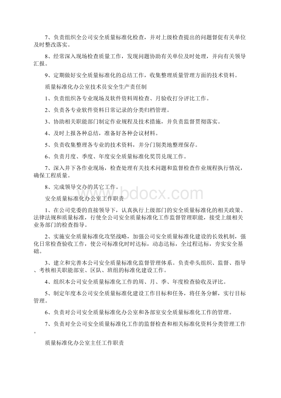 质量标准化管理制度Word文档格式.docx_第3页