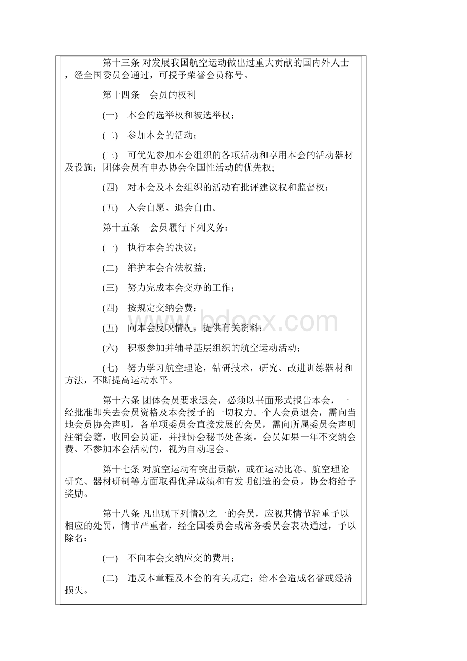 中国航空运动协会章程Word格式文档下载.docx_第3页