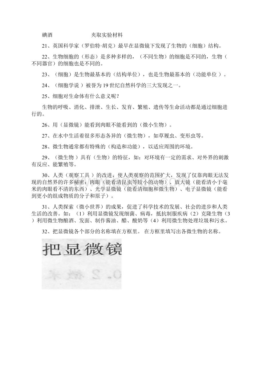 人教版六年级下册科学复习资料.docx_第3页