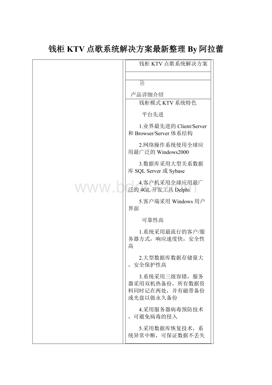 钱柜KTV点歌系统解决方案最新整理By阿拉蕾.docx_第1页