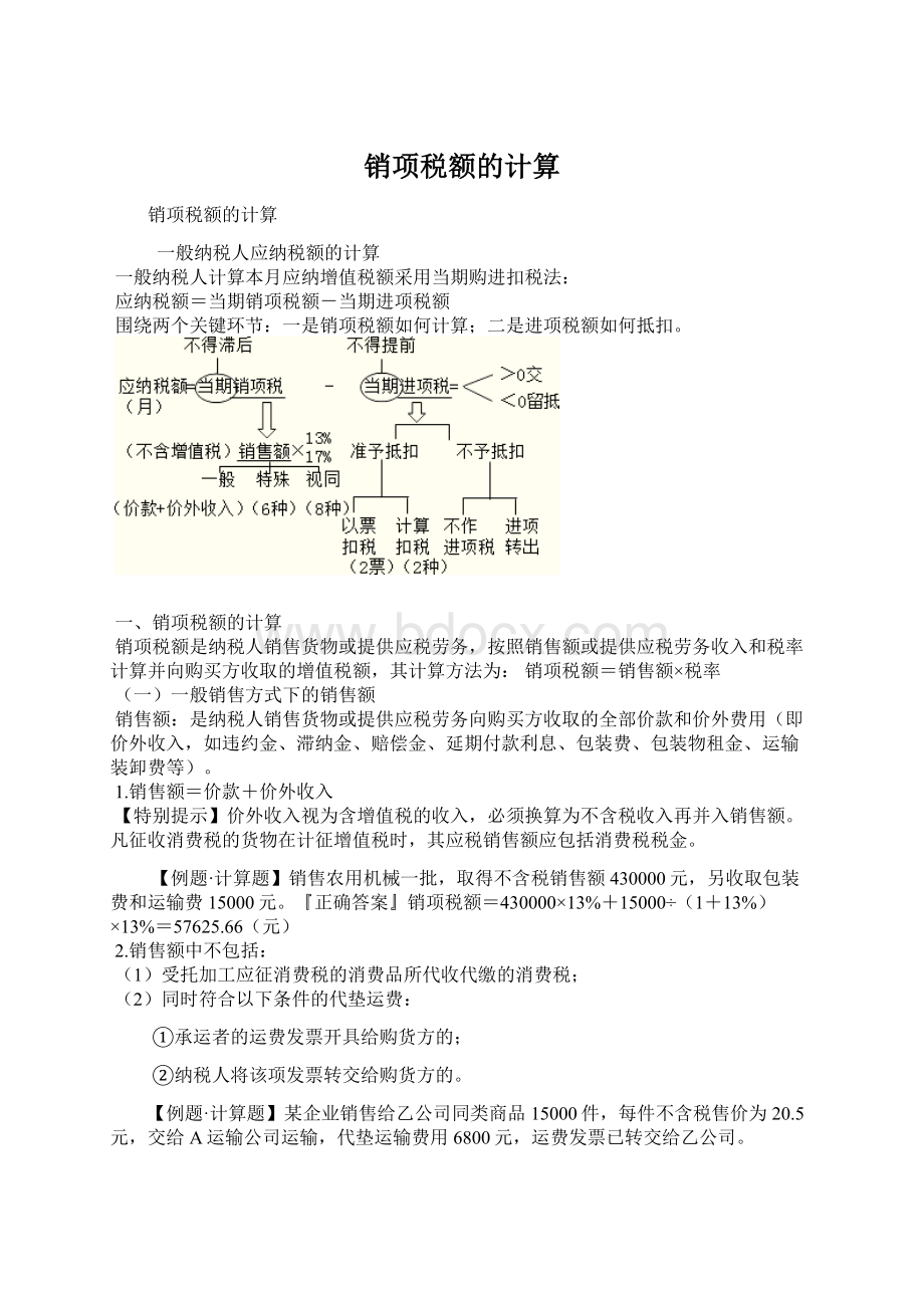 销项税额的计算Word文件下载.docx