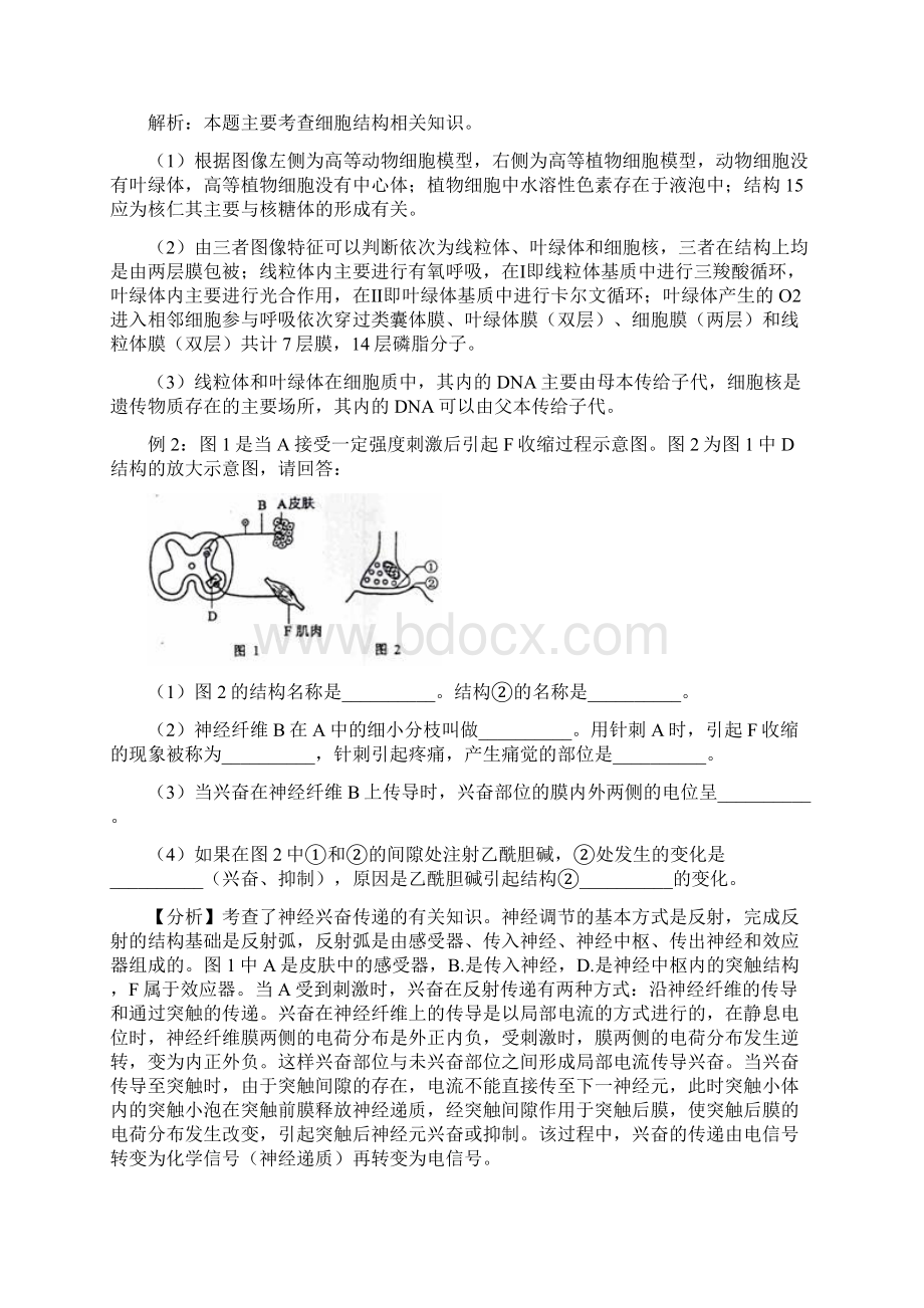 高考生物专题复习学案14图表曲线题的解法教师用.docx_第3页