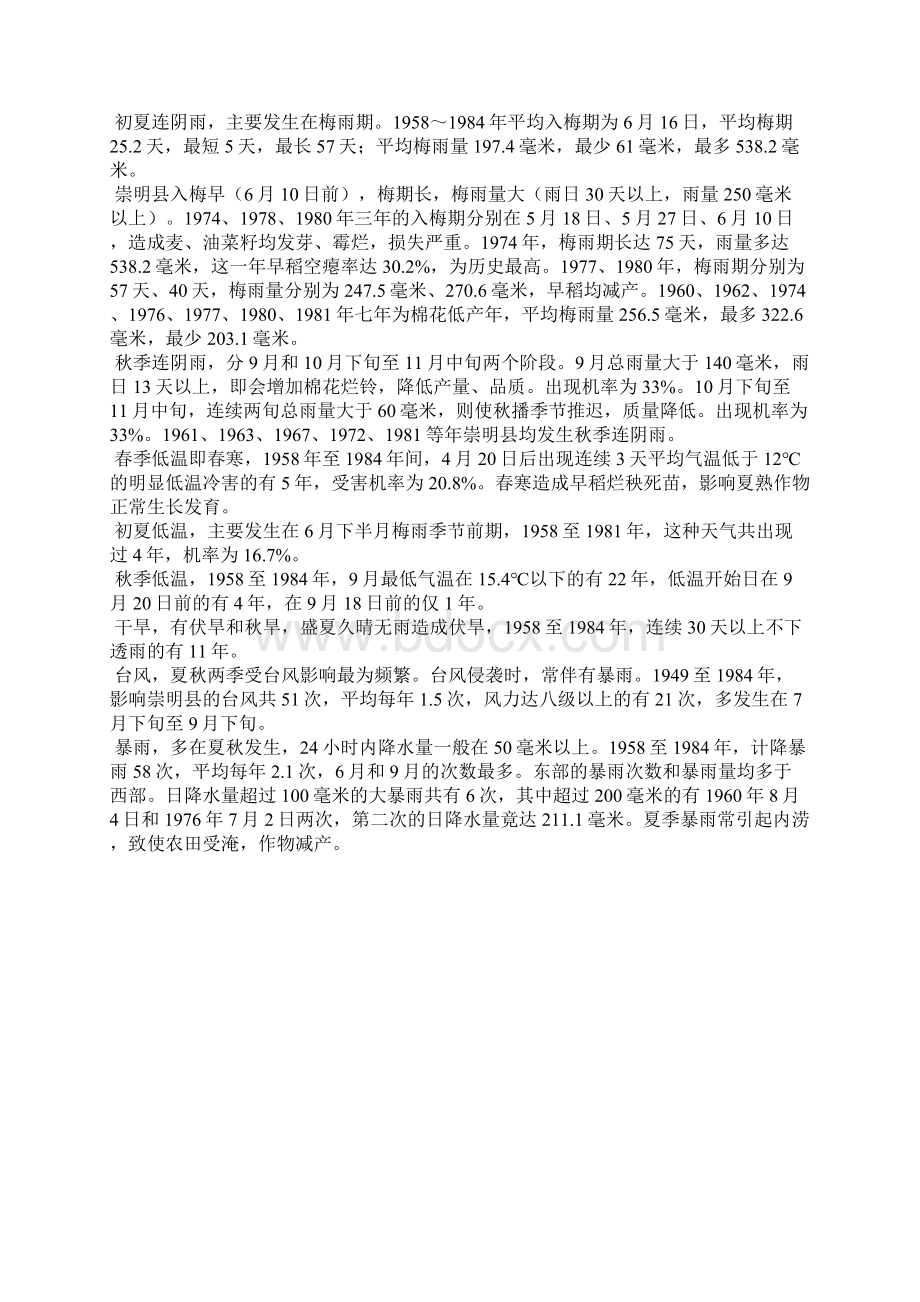 上海站崇明县气候.docx_第2页