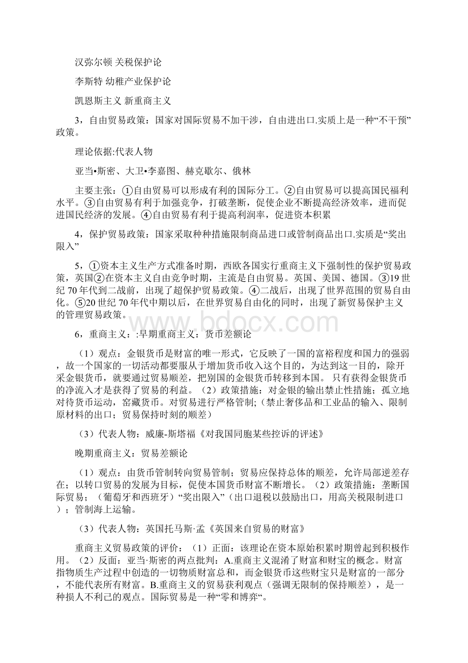 自考必备复习资料 国际贸易理论与实务 终极版 最全Word格式.docx_第3页