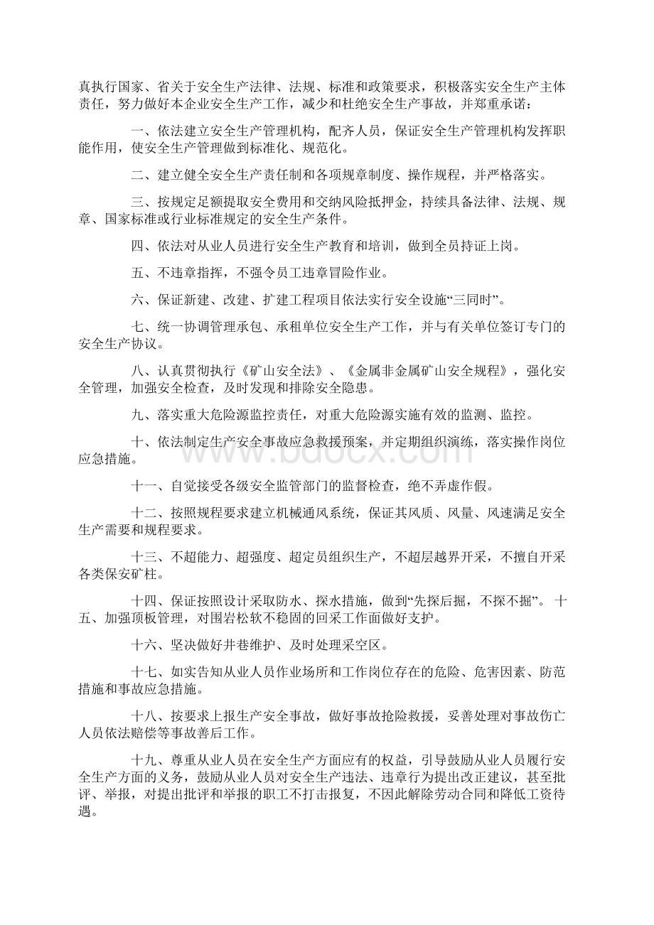 安全生产承诺书样本.docx_第2页