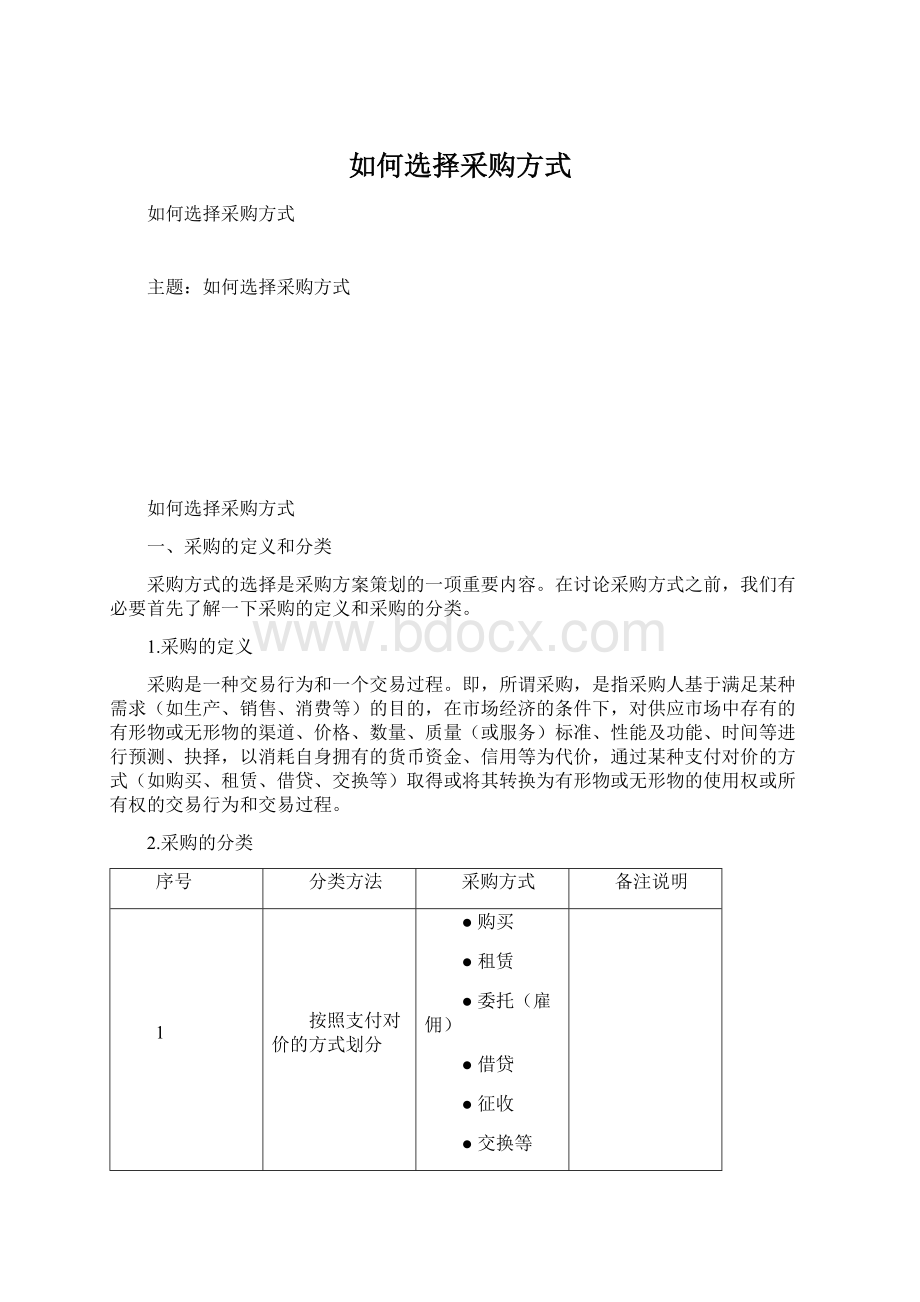 如何选择采购方式.docx_第1页