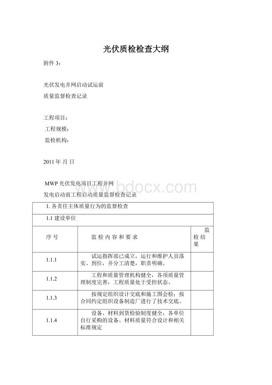 光伏质检检查大纲.docx_第1页