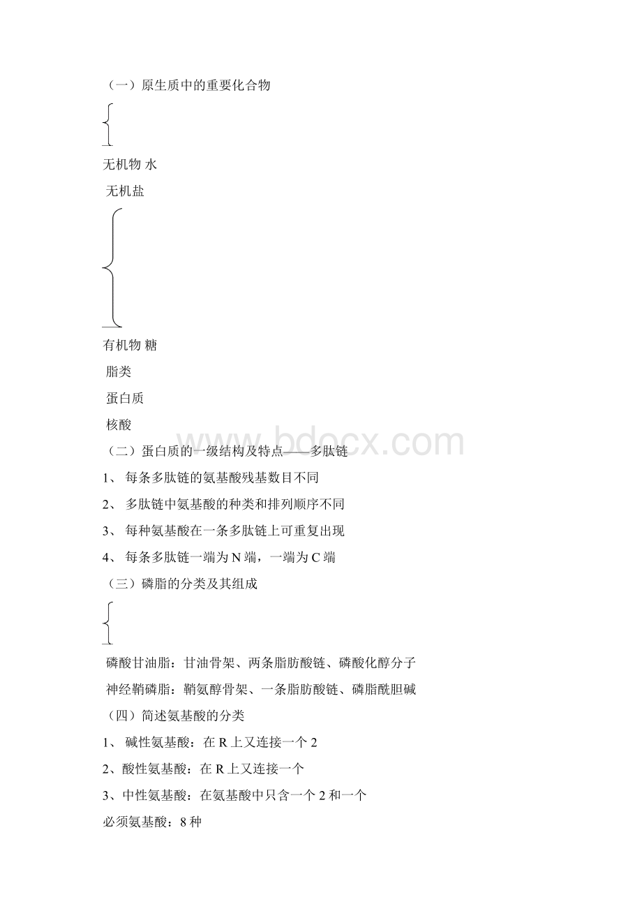 细胞生物学复习提纲.docx_第2页