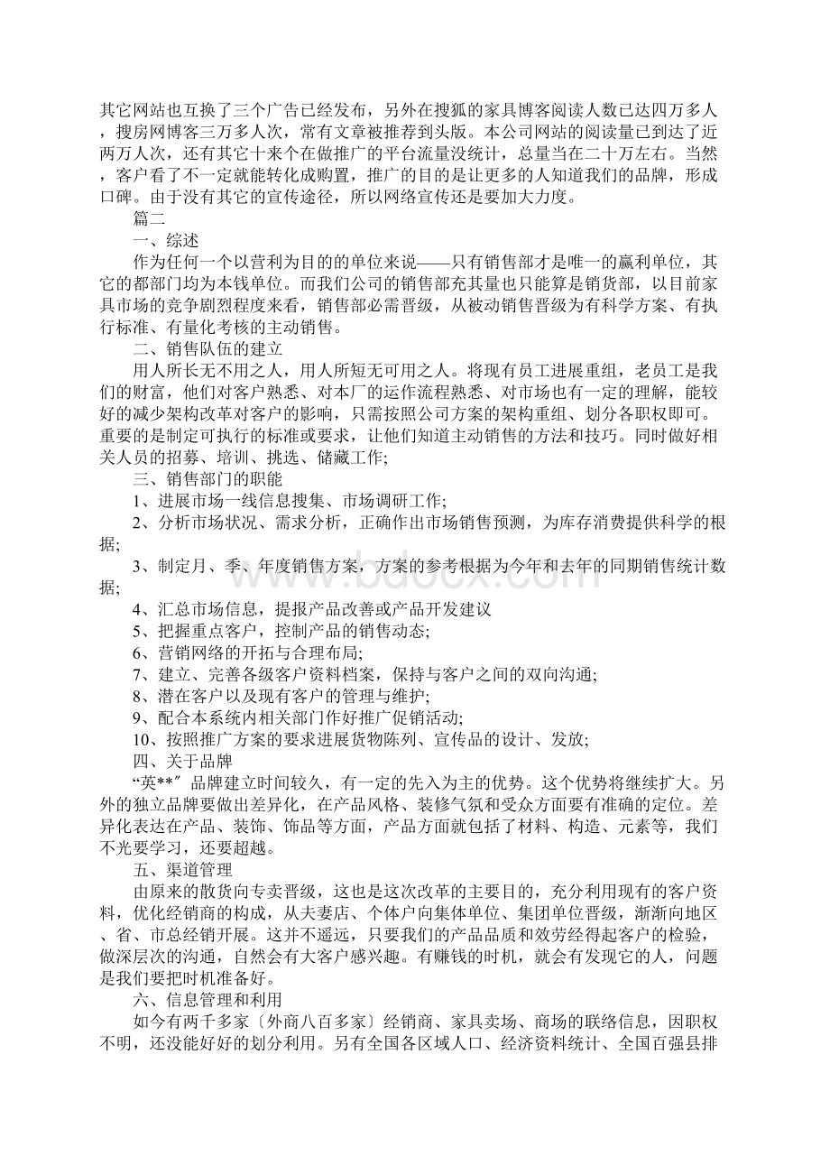 销售总监工作方案范文三篇Word格式文档下载.docx_第2页